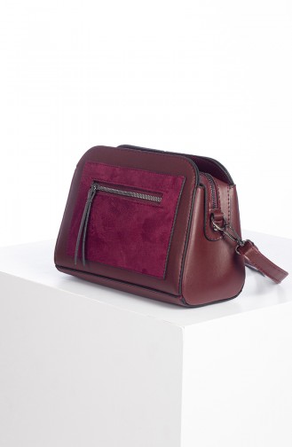Claret red Shoulder Bag 3009-03