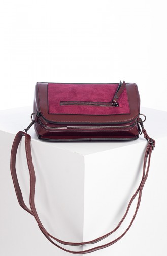 Claret red Shoulder Bag 3009-03