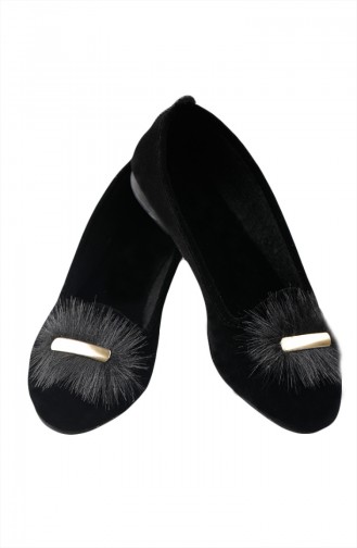 Schwarz Damen Ballerinas 0110-01