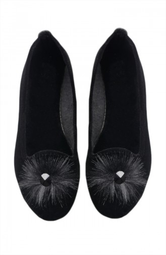 Schwarz Damen Ballerinas 0111-01