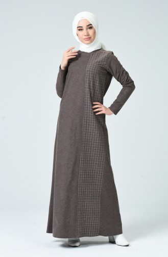 Robe Hijab Couleur Brun 3120-03