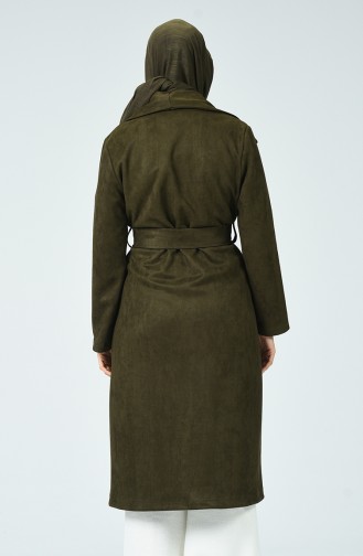 Khaki Trench Coats Models 0032-04