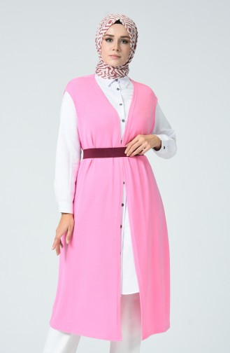 Long Vest Candy Pink 7525-07