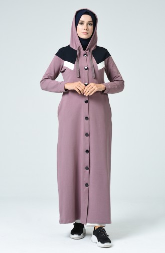 Hooded Sport Abaya Soil color 9126-04