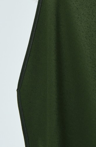 معطف طويل أخضر زمردي 0472-02