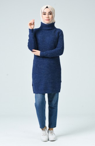 Dunkelblau Pullover 2220A-02