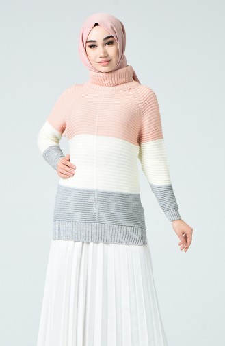 Tricot Reglan Sleeve Sweater Powder 2230-07