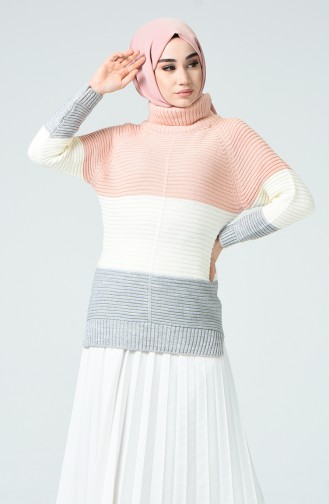 Tricot Reglan Sleeve Sweater Powder 2230-07