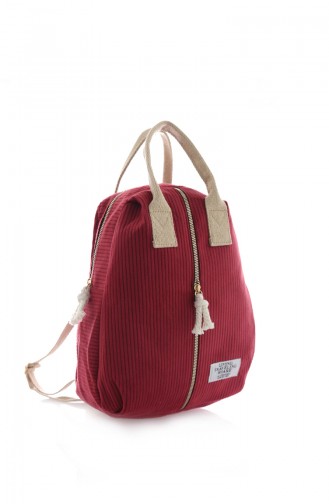 Stilgo Bayan Sırt Çantası TL182Z-03 Bordo Kadife