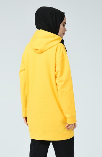 Summer Printed Sweatshirt Yellow 2229-06