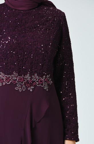 Combinaison de Soirée Détail Paillettes  52767-03 Plum 52767-03