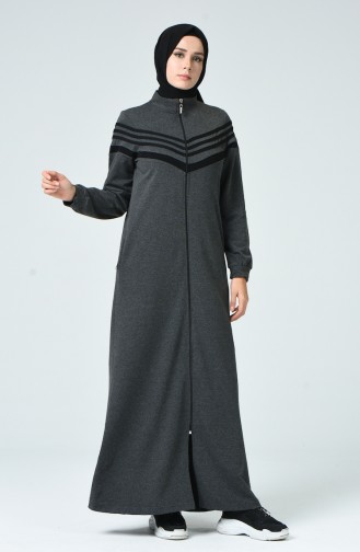 Anthracite Hijab Dress 9122-02