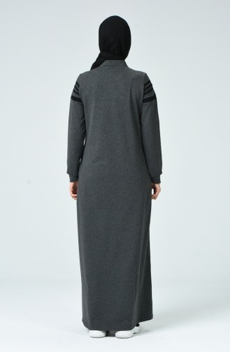 Anthracite Hijab Dress 9122-02