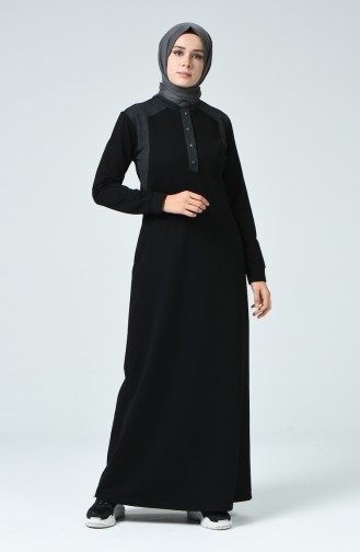 Black İslamitische Jurk 9138-03