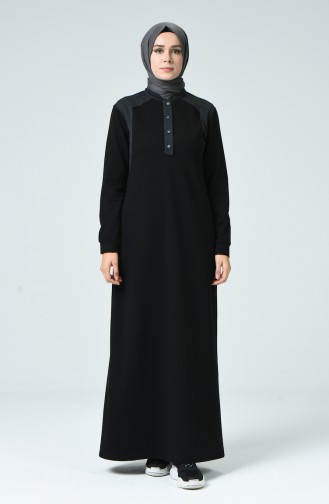 Black İslamitische Jurk 9138-03