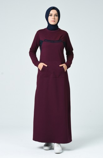 Robe Hijab Plum 9139-01