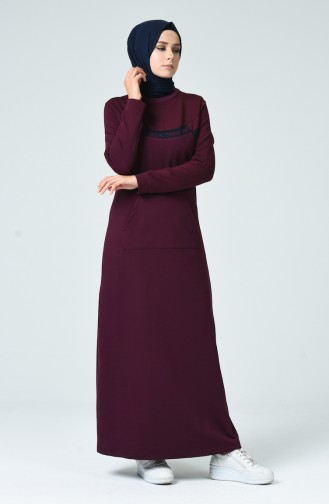 Robe Hijab Plum 9139-01
