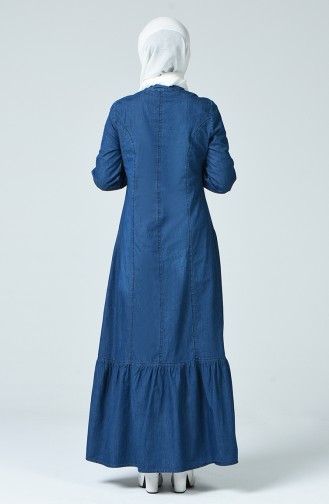 فستان أزرق كحلي 4057A-01