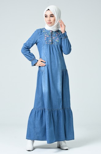 Jeans Blue İslamitische Jurk 4057A-02