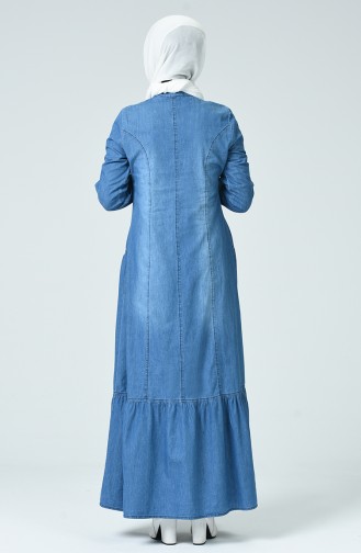 Denim Blue Hijab Dress 4057A-02