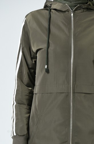 Khaki Trench Coats Models 1017-02