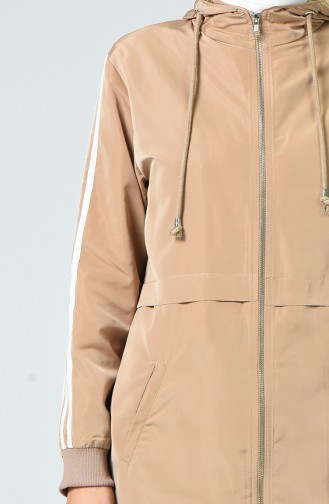 Beige Trench Coats Models 1017-05