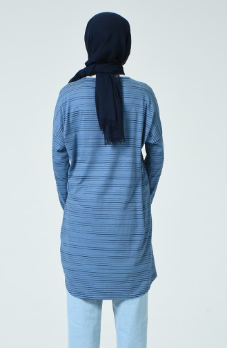 Striped Tunic Blue 1211-01