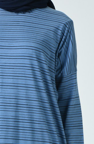 Striped Tunic Blue 1211-01