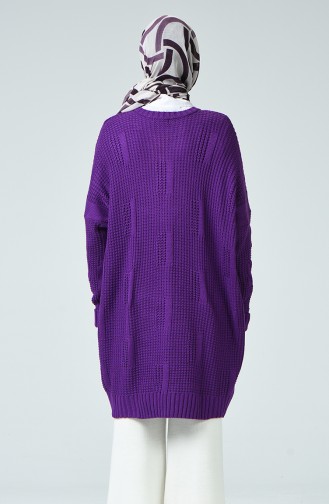 Tricot Bat Sleeve Tunic Purple 1925-14