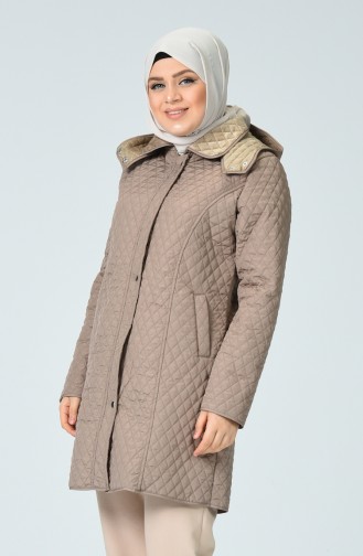 Manteau Doublé Grande Taille 1062-06 Vison 1062-06