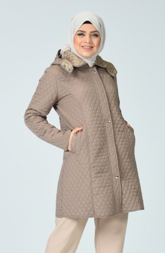 Manteau Doublé Grande Taille 1062-06 Vison 1062-06