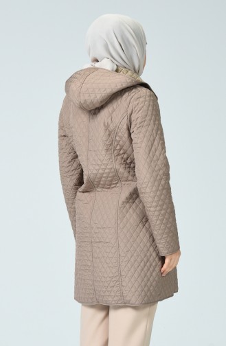 Plus Size Lined Coat 1062-06 Mink 1062-06