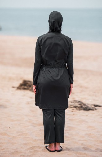 Black Swimsuit Hijab 281-03
