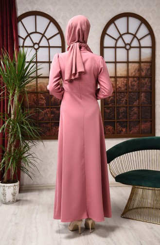 Dusty Rose Hijab Dress 2703-03