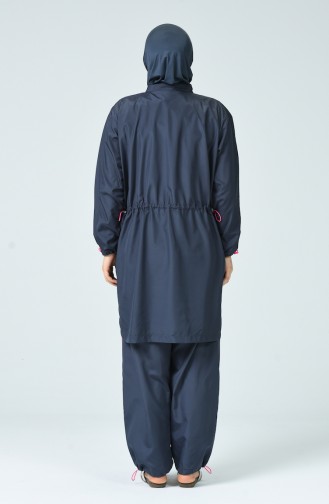 Large Size Hijab Swimsuit 2050-04 Gray 2050-04