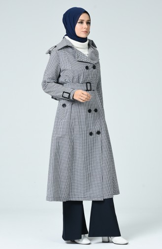 Dunkelblau Trench Coats Models 8001-01