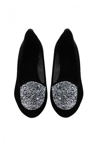 Black Woman Flat Shoe 0143-01