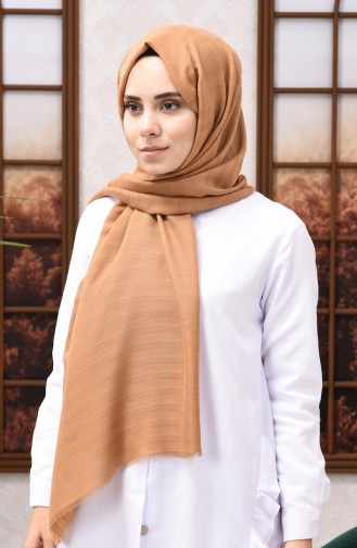 Self Patterned Seasonal Shawl Mustard 13155-26