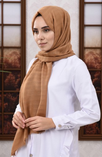 Self Patterned Seasonal Shawl Mustard 13155-26