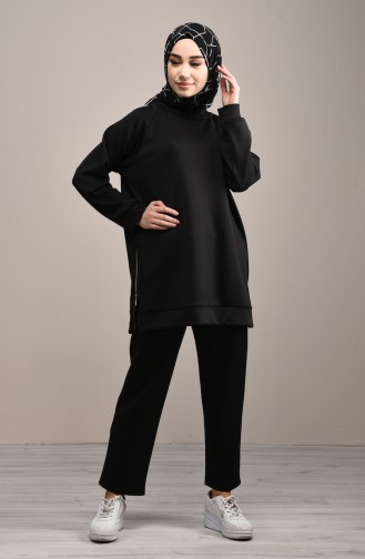 Diving Fabric Tunic Trousers Double Suit 1033-03 Black 1033-03