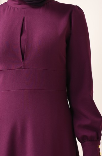 Purple Hijab Dress 2703-05