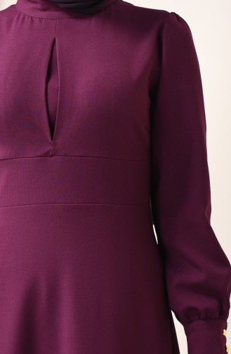 Judge Collar Straight Dress 2703-05 Purple 2703-05