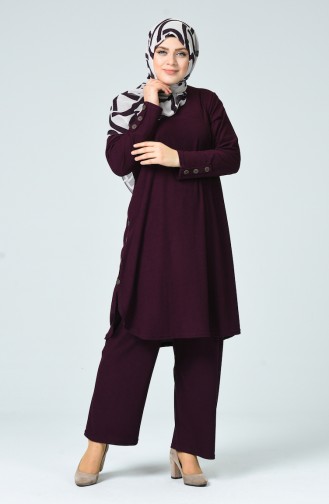Purple Hijab Dress 2664-06