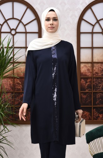 Navy Blue Tuniek 8108-06