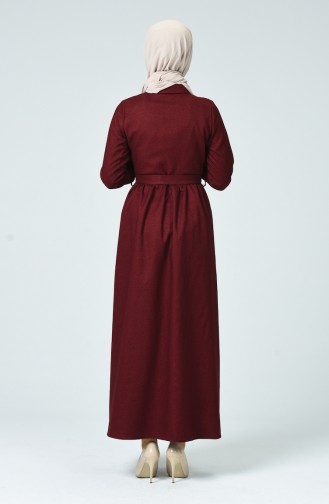 فستان أحمر كلاريت 0895-02