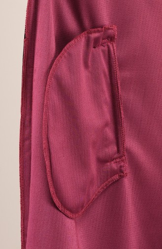 Cape aus Samt mit Kapuze 0034-03 Fuchsia 0034-03