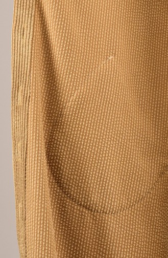 Hooded Corduroy Cape Mustard 1019-02