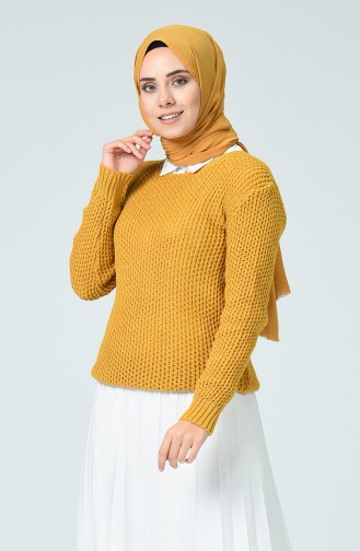 Pull Tricot Court 3450-05 Moutarde 3450-05