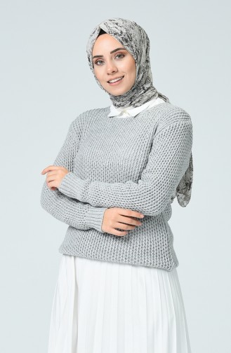 Pull Tricot Court 3450-06 Gris 3450-06
