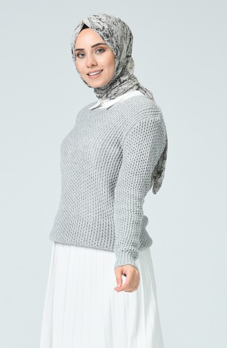 Pull Tricot Court 3450-06 Gris 3450-06